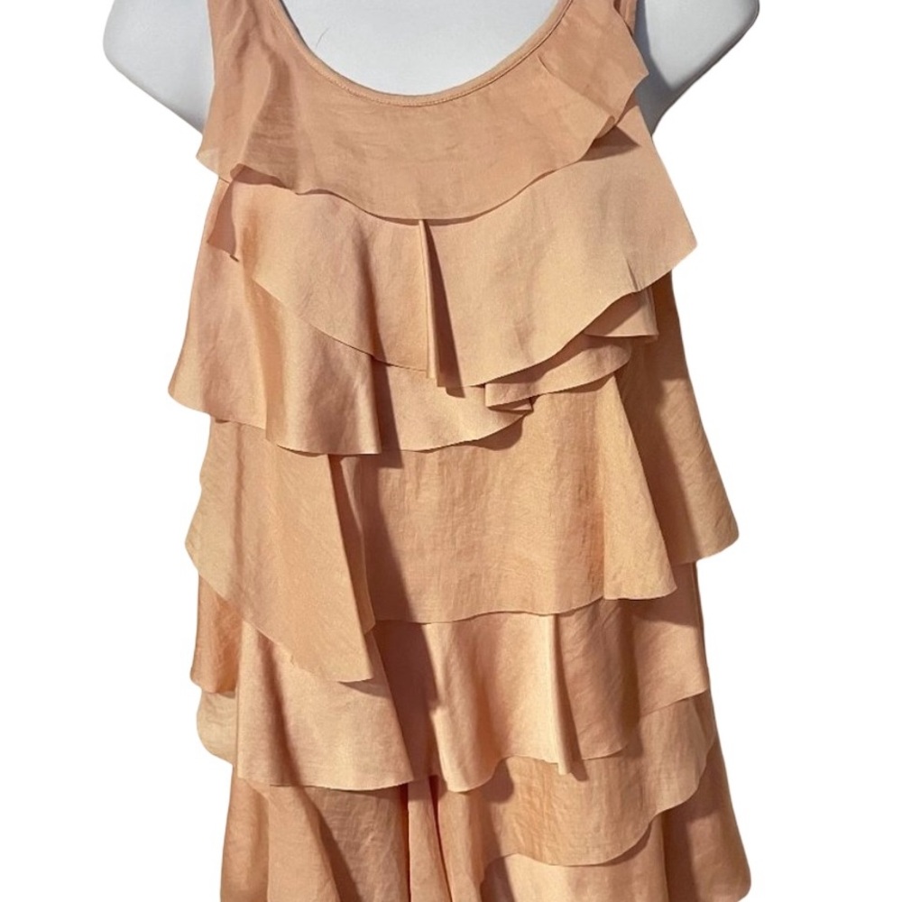 Loft beautiful blush colored ruffle top